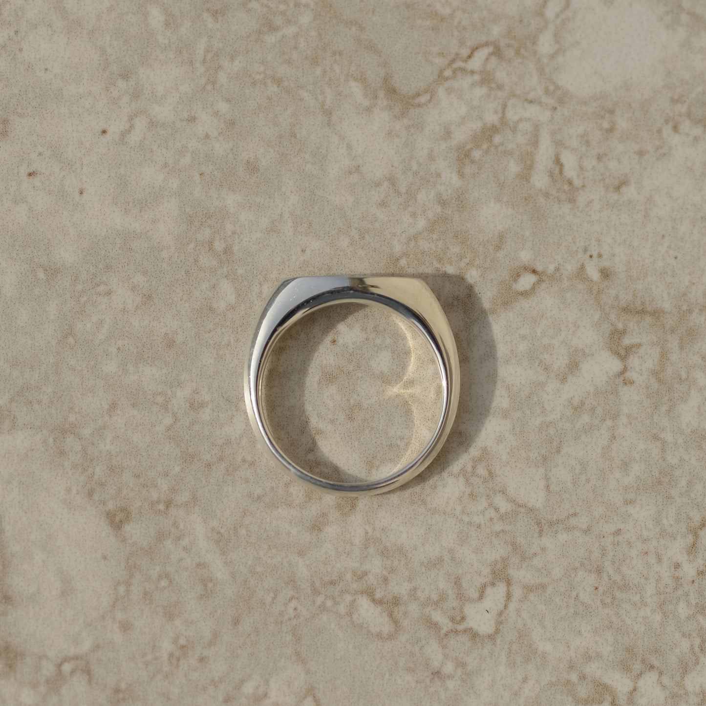 02: Diamond Eye Signet, sterling silver (ready-to-ship)