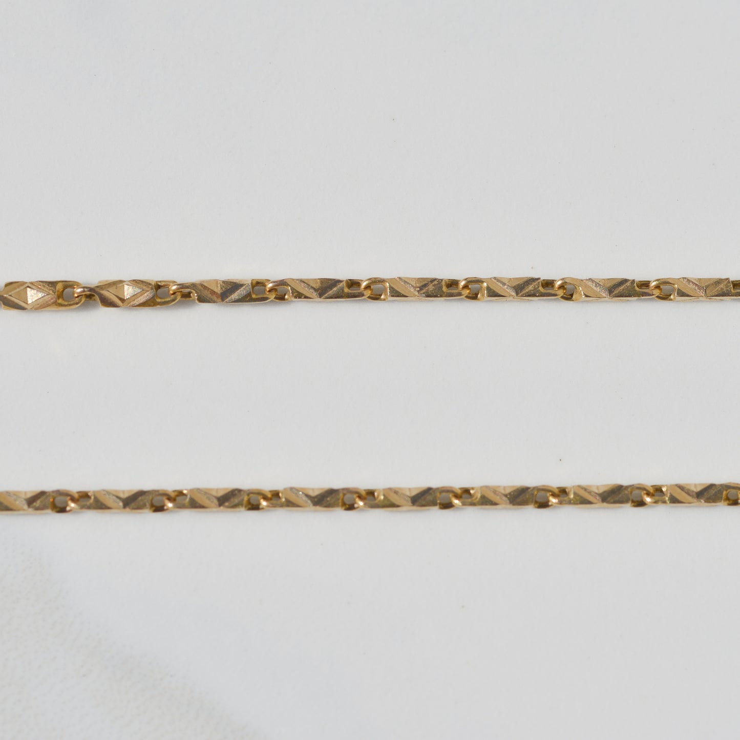 Estate Fancy Bar Chain 20" 14k