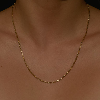 Estate Fancy Bar Chain 20" 14k