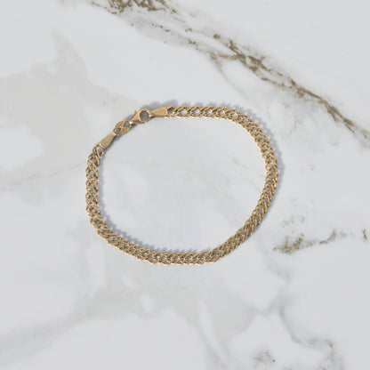 Vintage Fancy Link Bracelet 14k