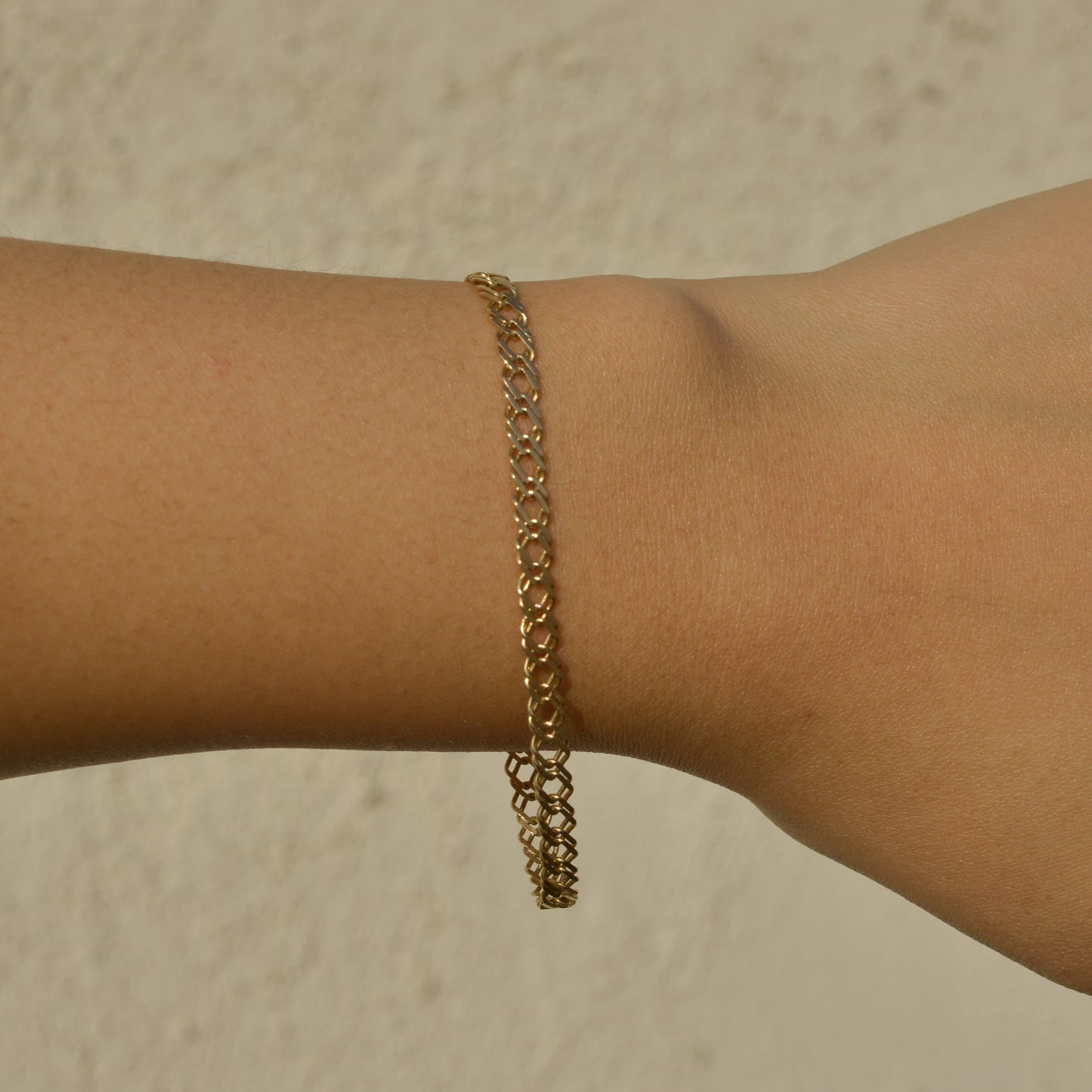 Vintage Fancy Link Bracelet 14k