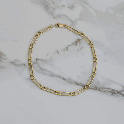 Estate Figaro Bracelet/Anklet 14k Gold