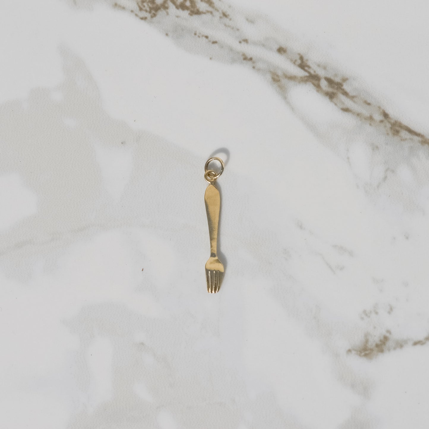 Vintage Fork Charm 14k