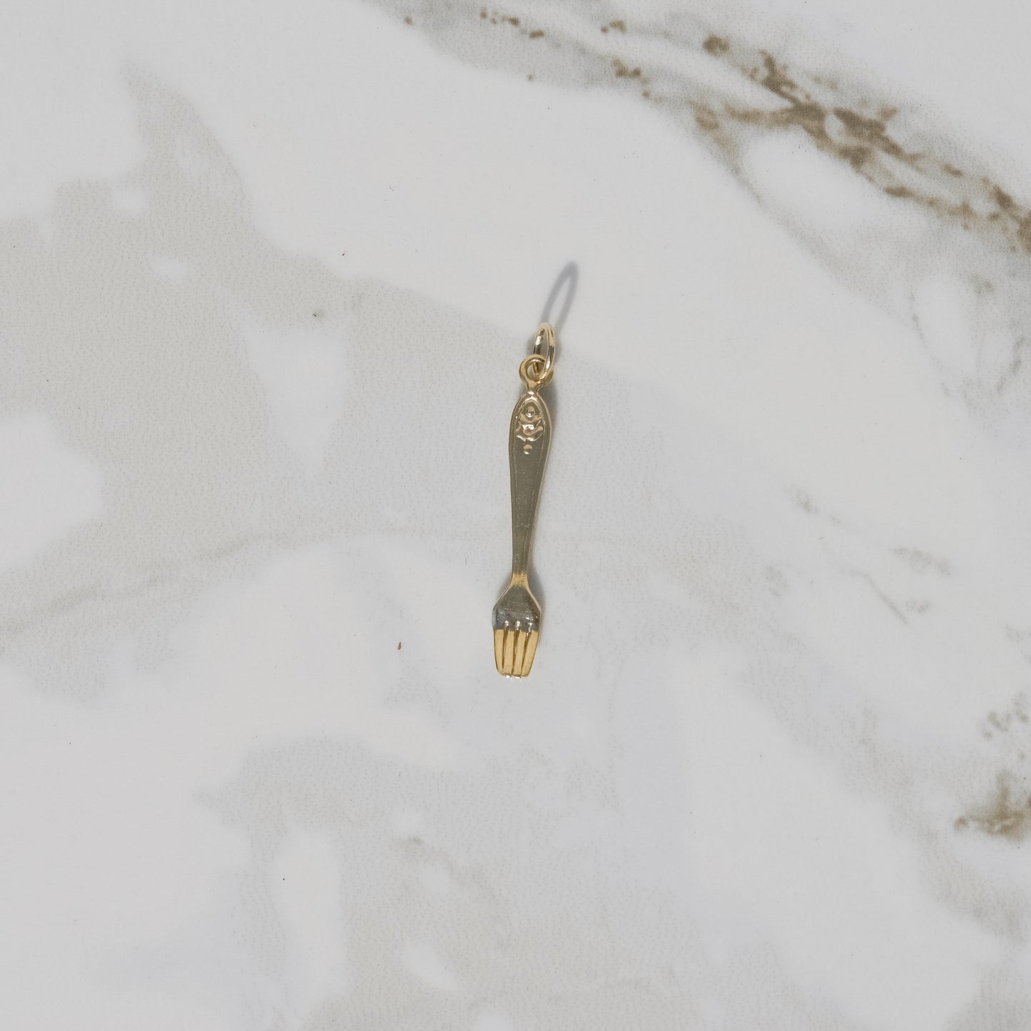 Vintage Fork Charm 14k