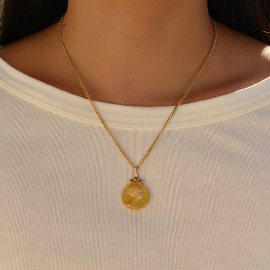 French Art Nouveau Repoussé Locket