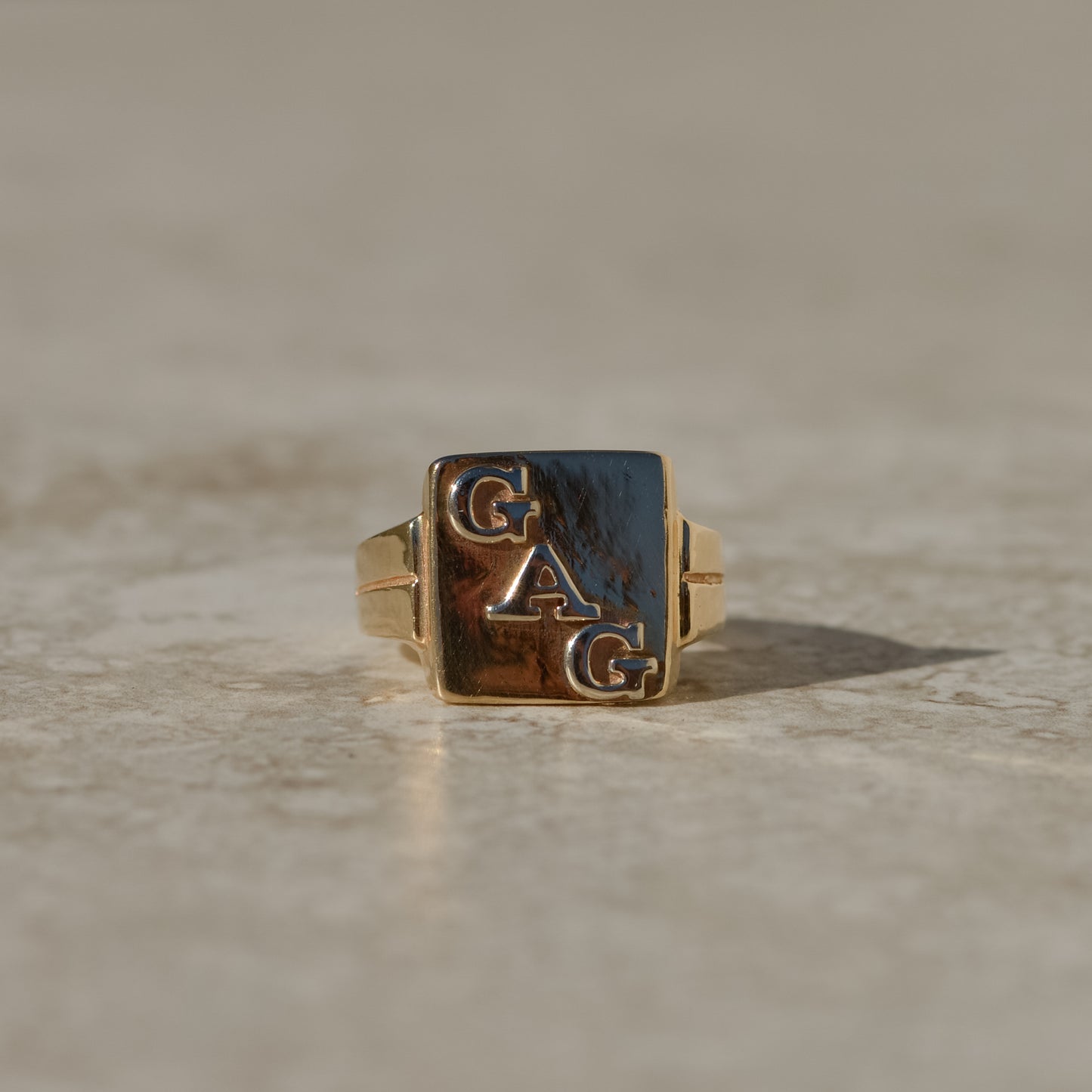 Vintage GAG Square Signet