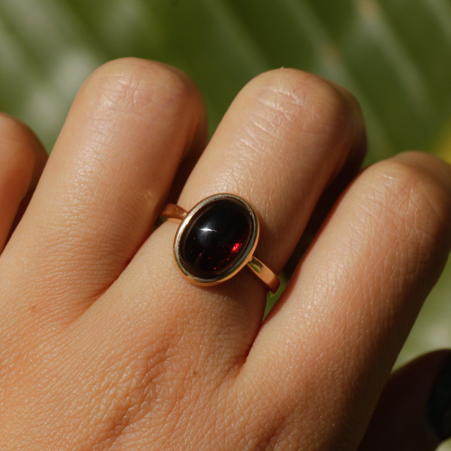 Vintage Garnet Ring Sz 6 14k