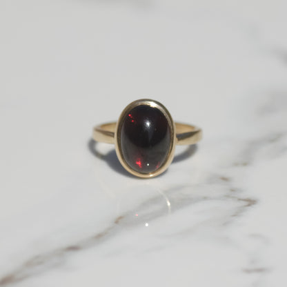 Vintage Garnet Ring Sz 6 14k