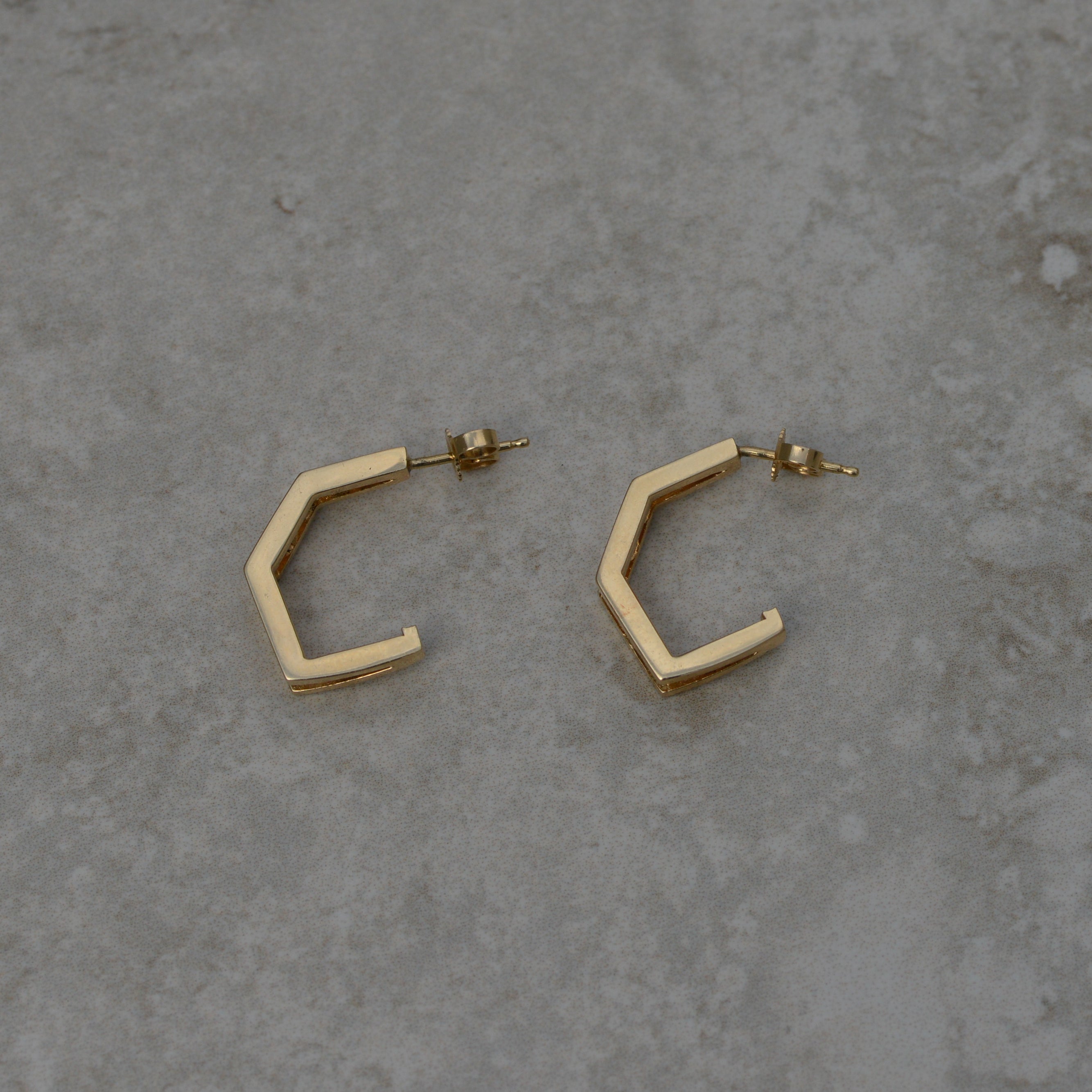 Vintage Geometric Diamond Earrings