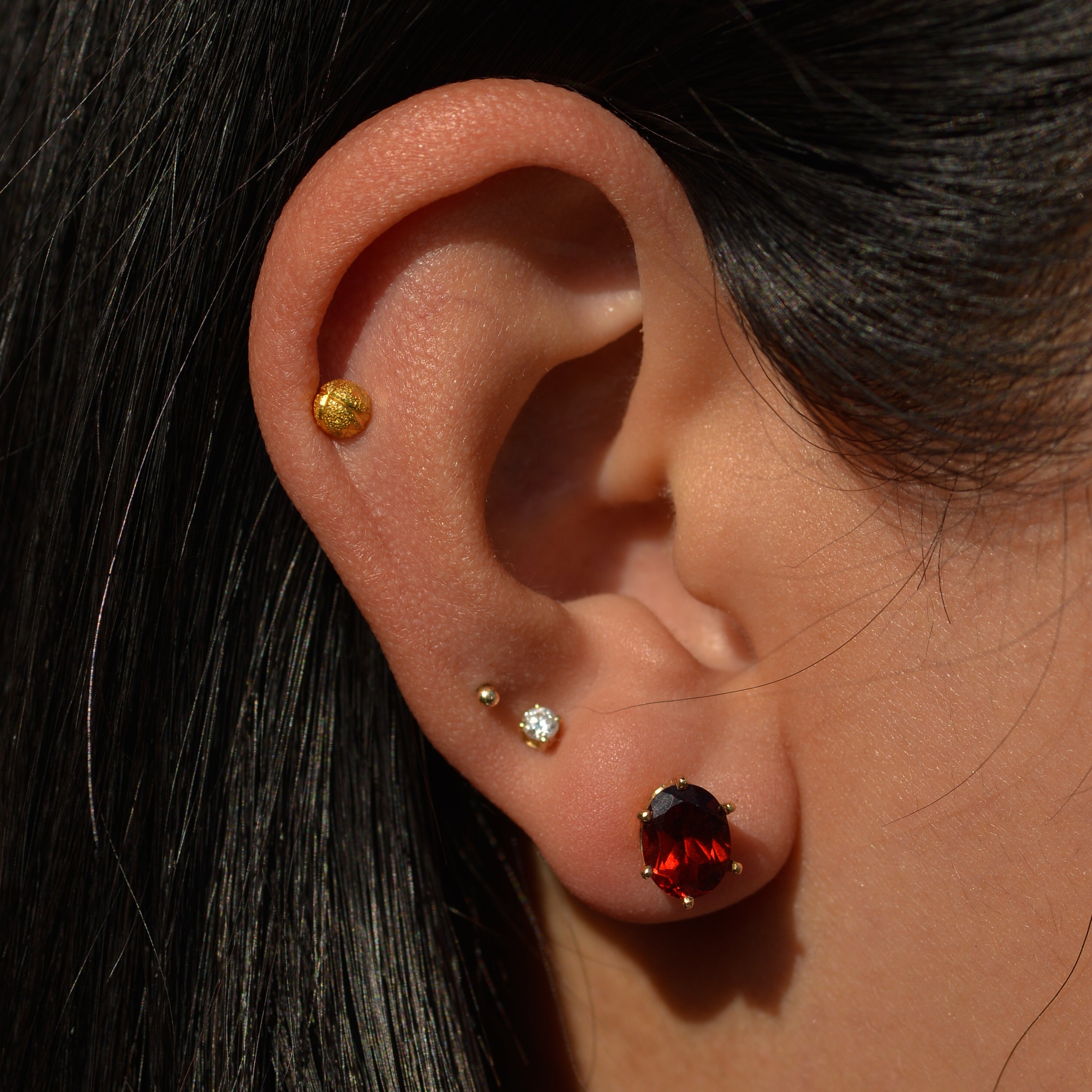 Estate Garnet Studs