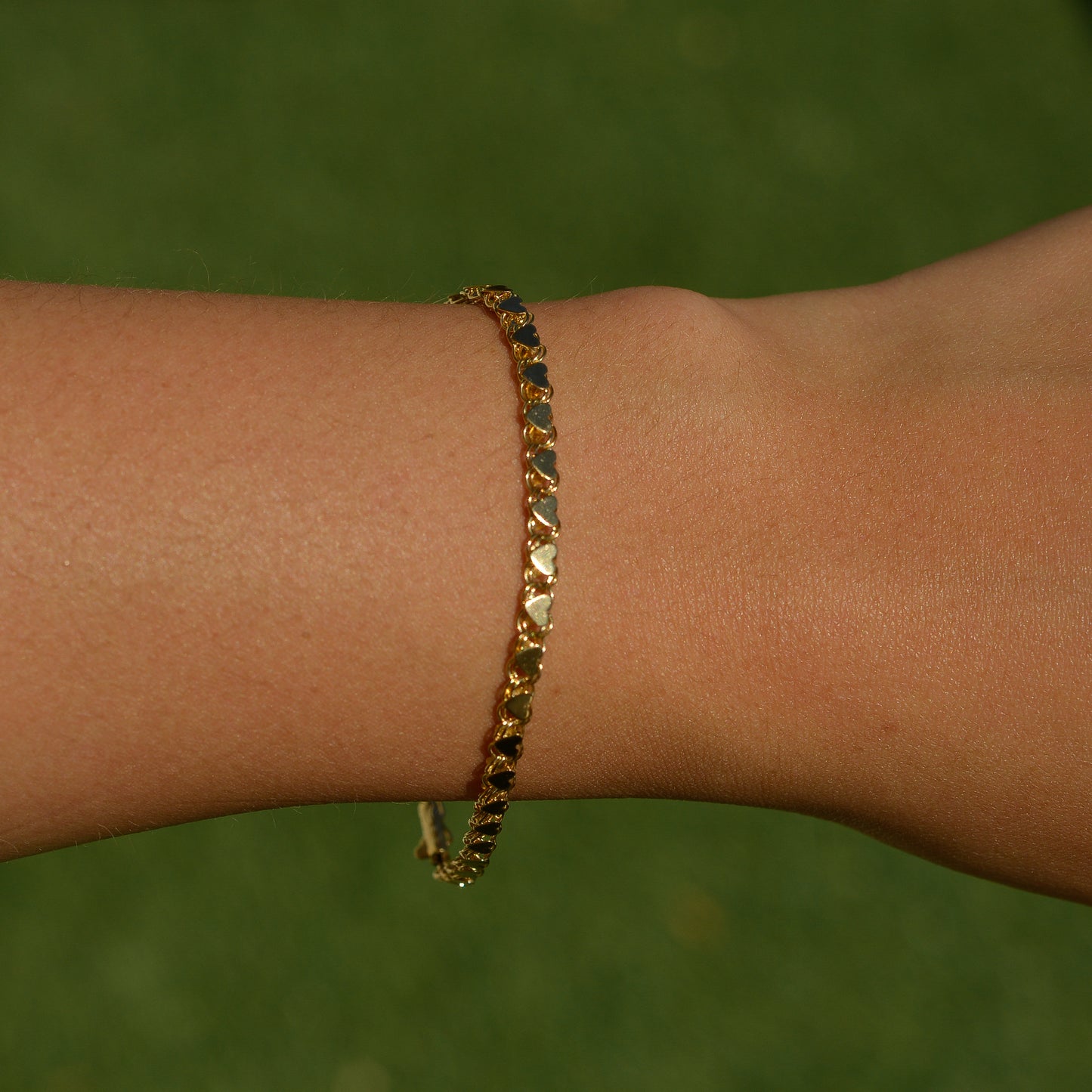Vintage Heart Chain Bracelet
