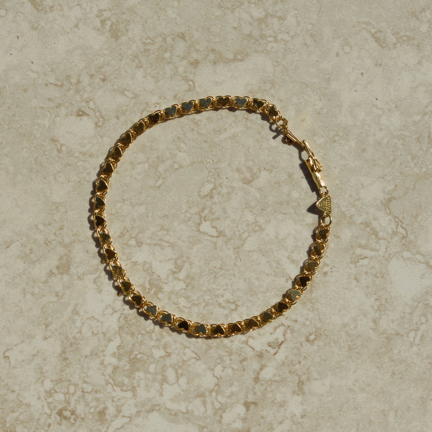 Vintage Heart Chain Bracelet