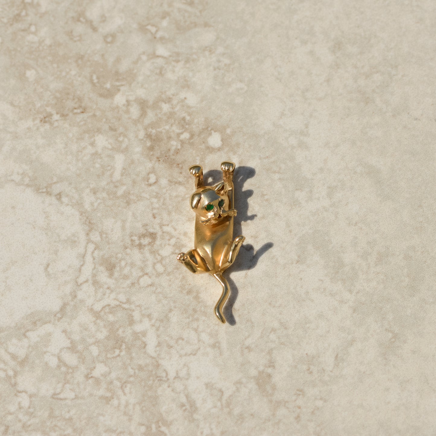 Vintage Dangling Cat Charm