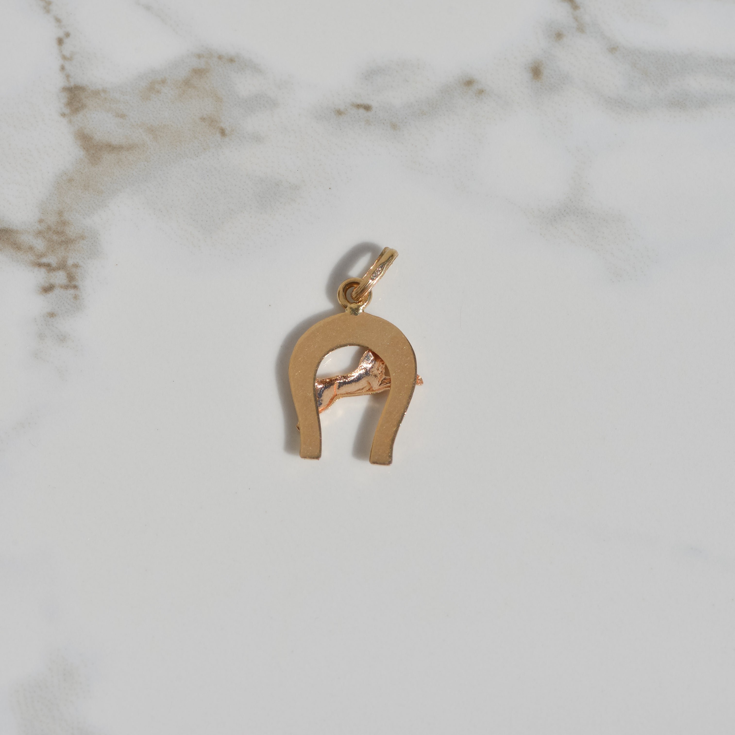 Vintage Horseshoe and Horse Charm