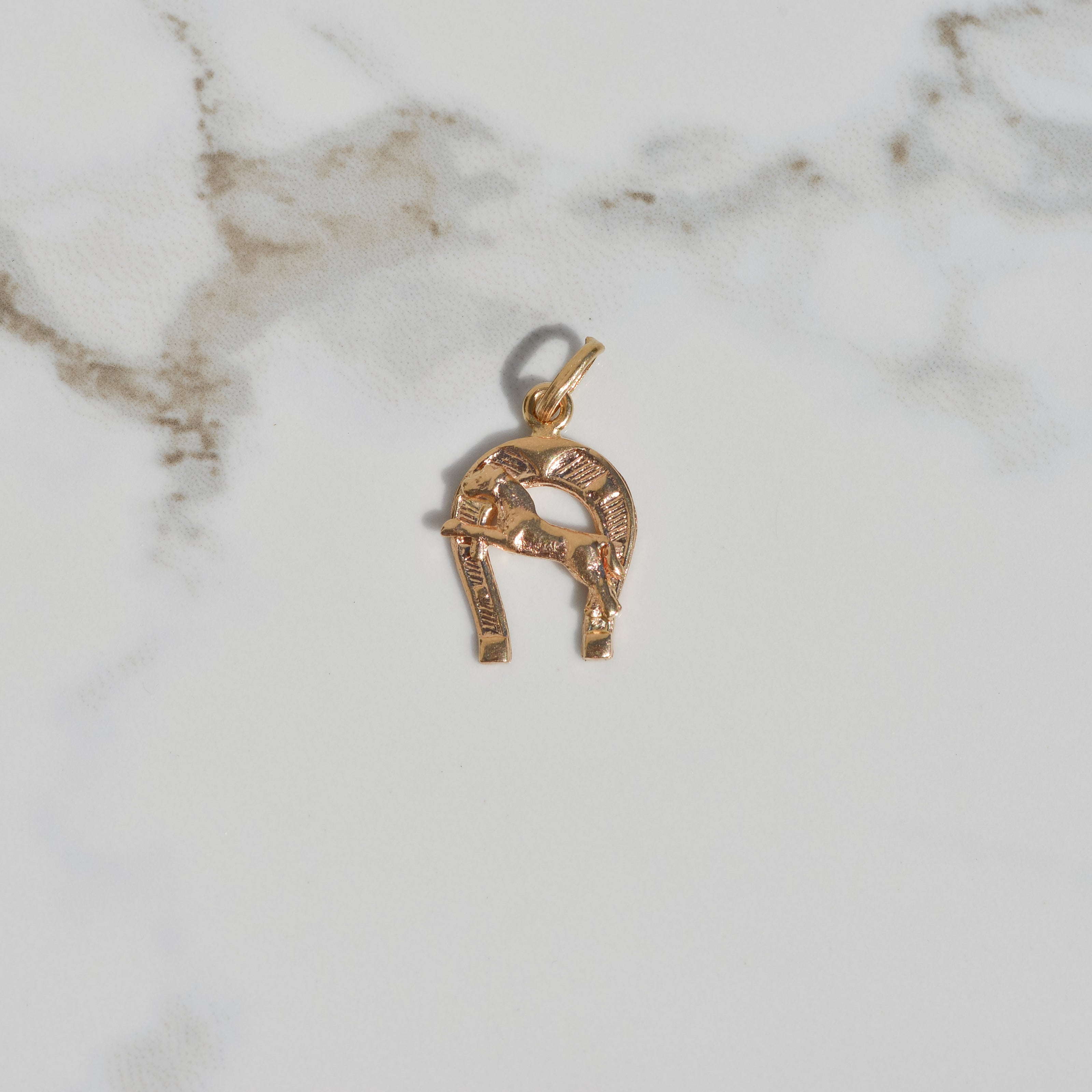 Vintage Horseshoe and Horse Charm