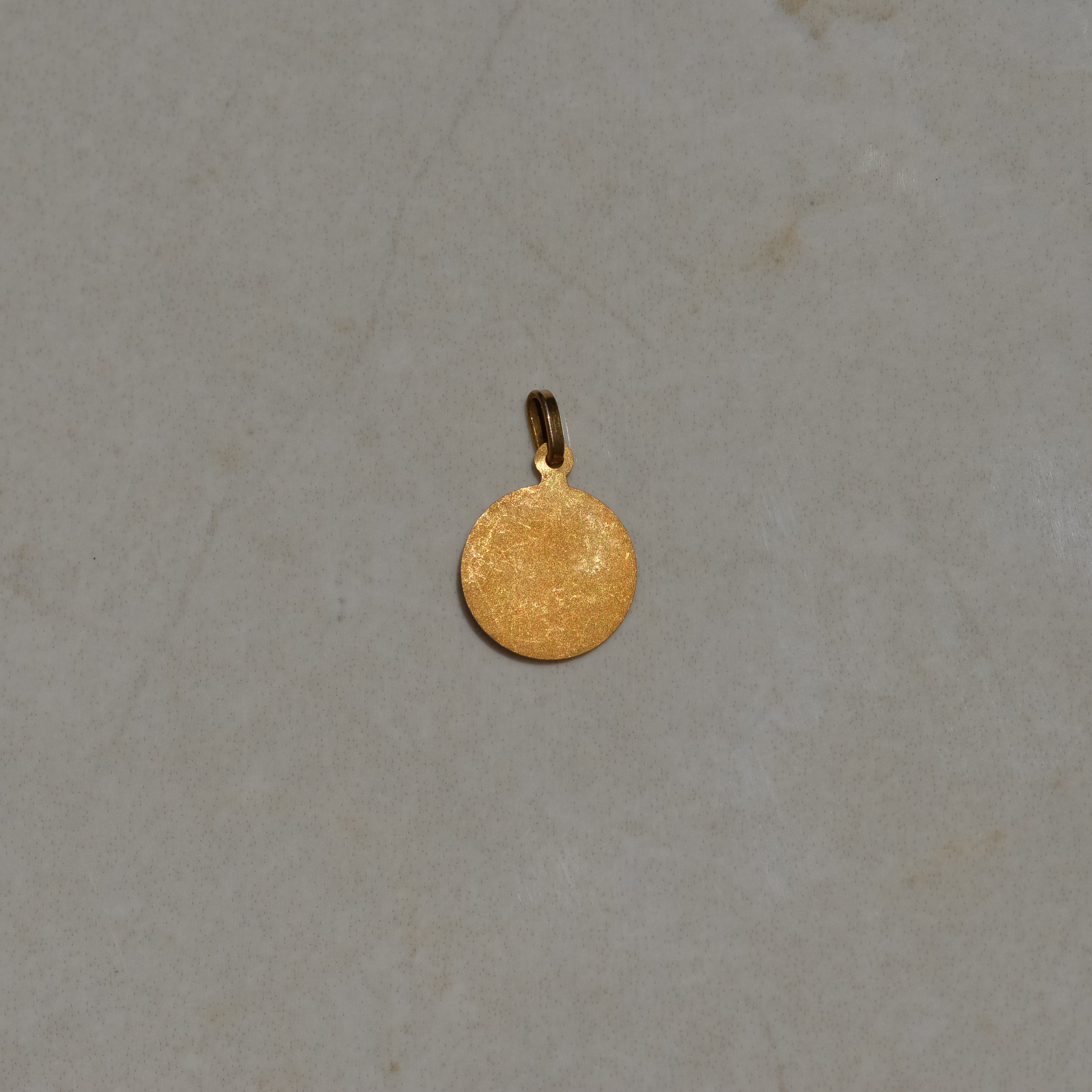Vintage Jesus Mini Medallion Charm