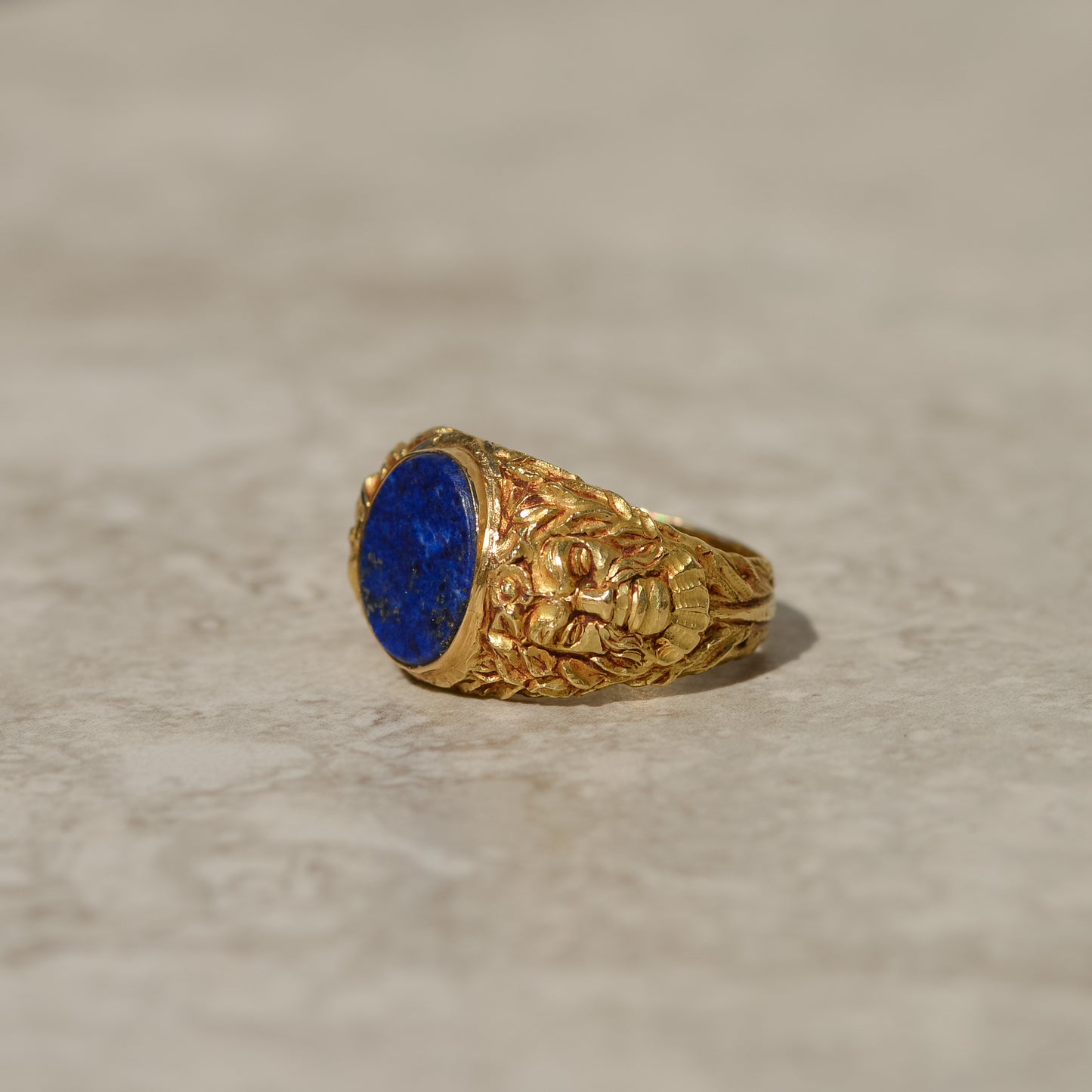 Vintage Lapis Signet Ring