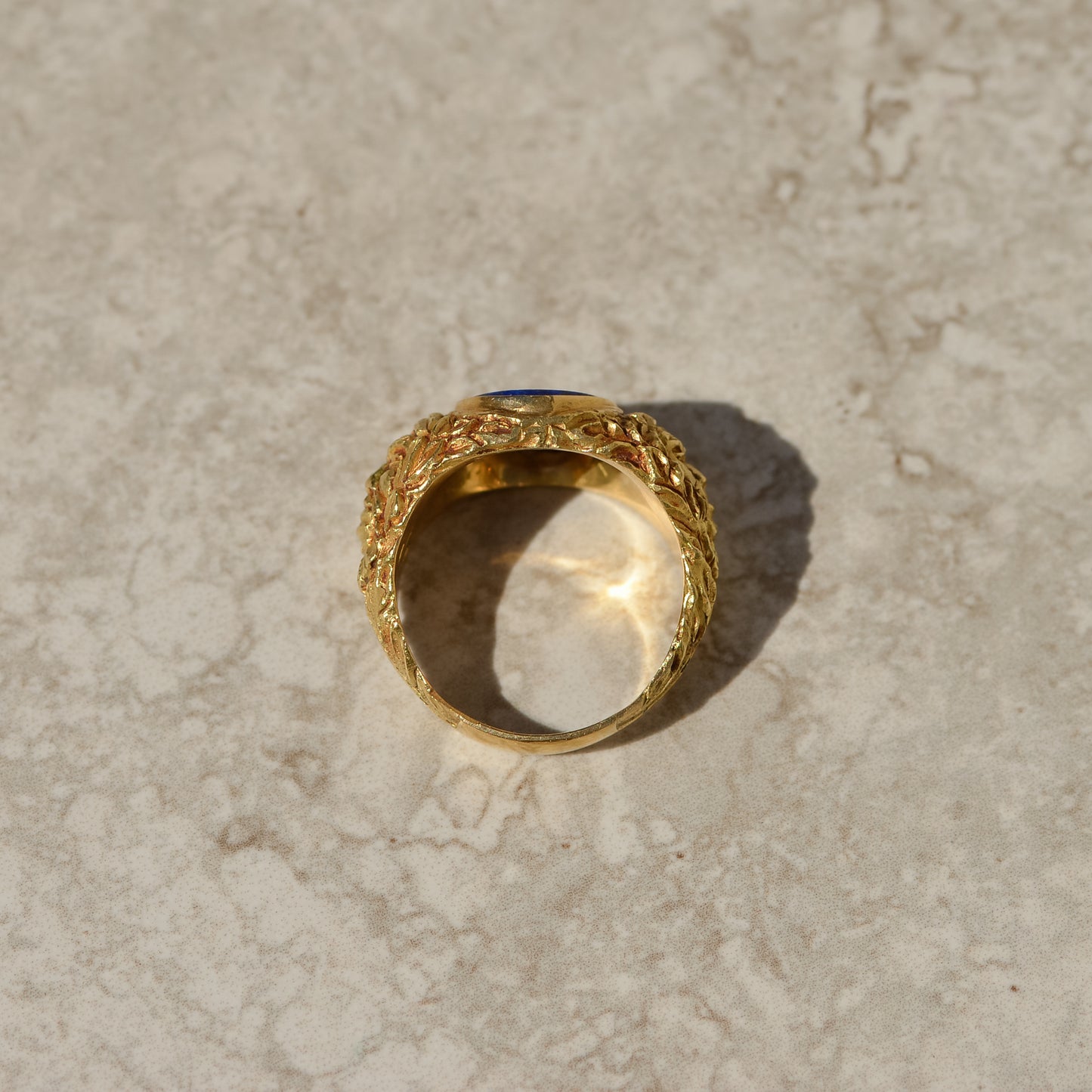 Vintage Lapis Signet Ring