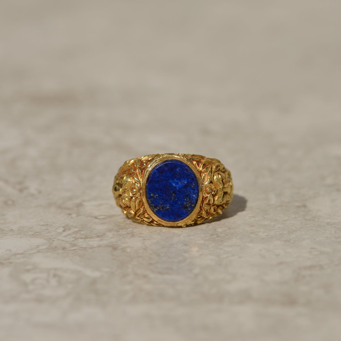 Vintage Lapis Signet Ring