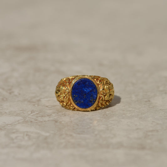 Vintage Lapis Signet Ring