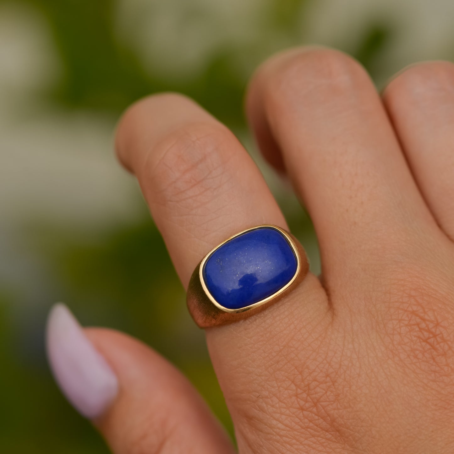 Vintage Lapis Signet Ring