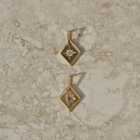 11: Lozenge Star-set Pendant, diamond