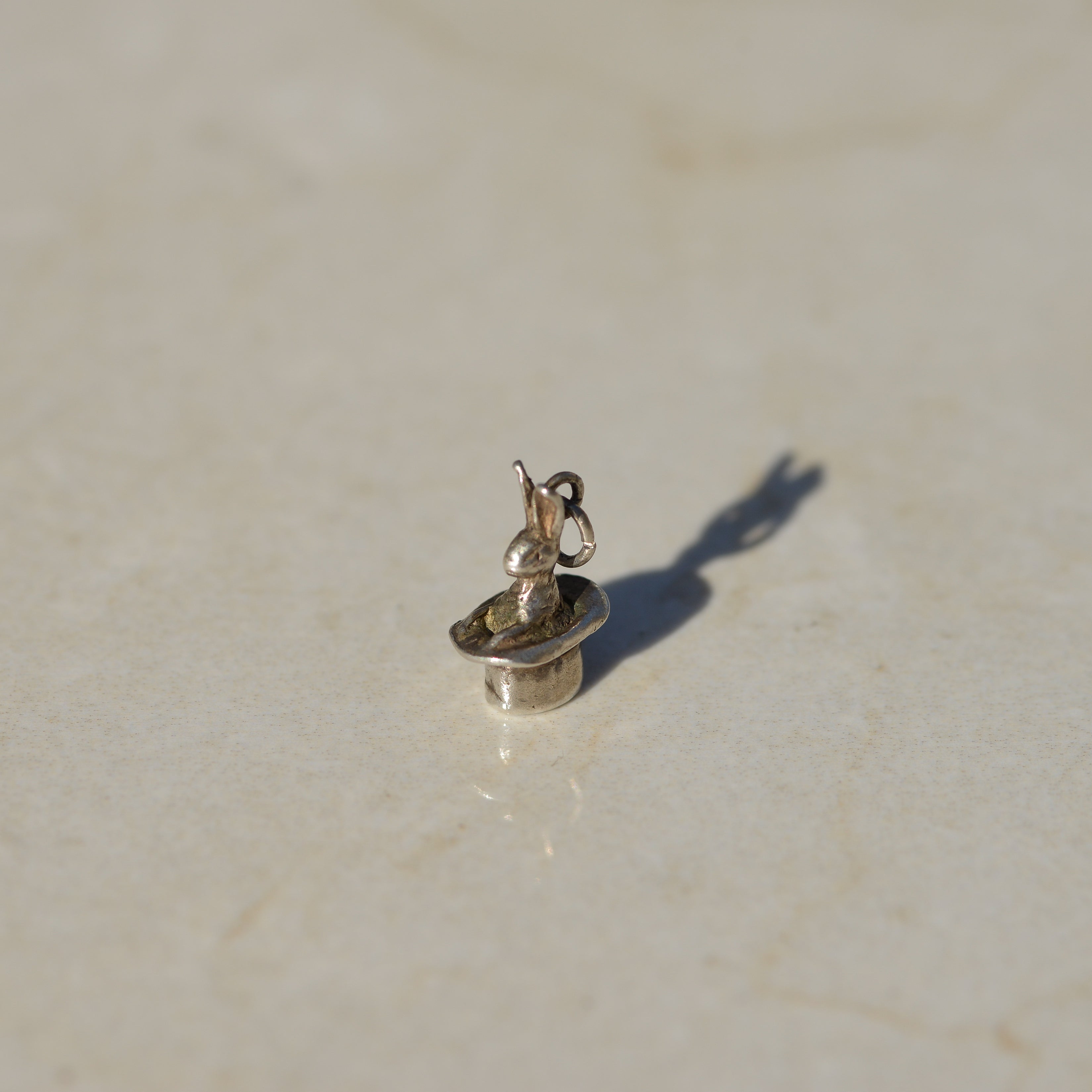 Vintage Sterling Magician's Hat Charm