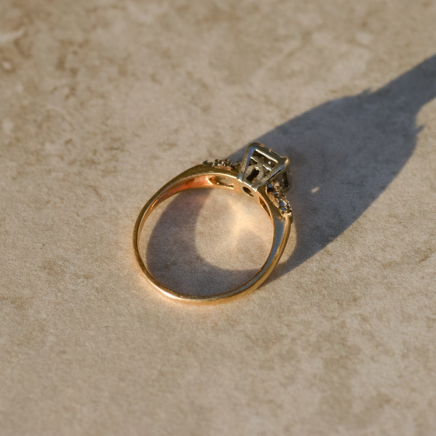 Mid-Century 0.45 ct Diamond Solitaire Ring