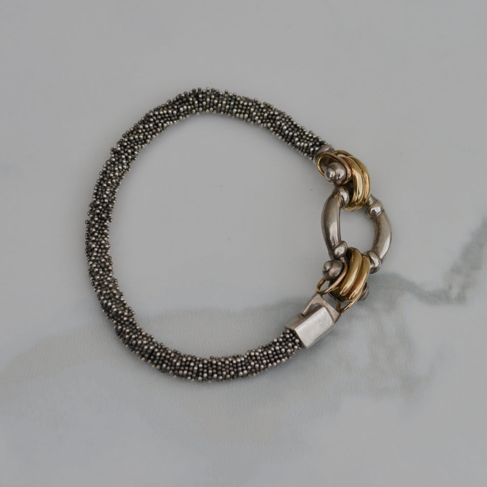 Vintage Sterling Textured Bracelet