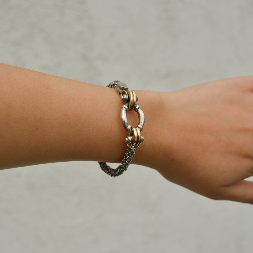 Vintage Sterling Textured Bracelet