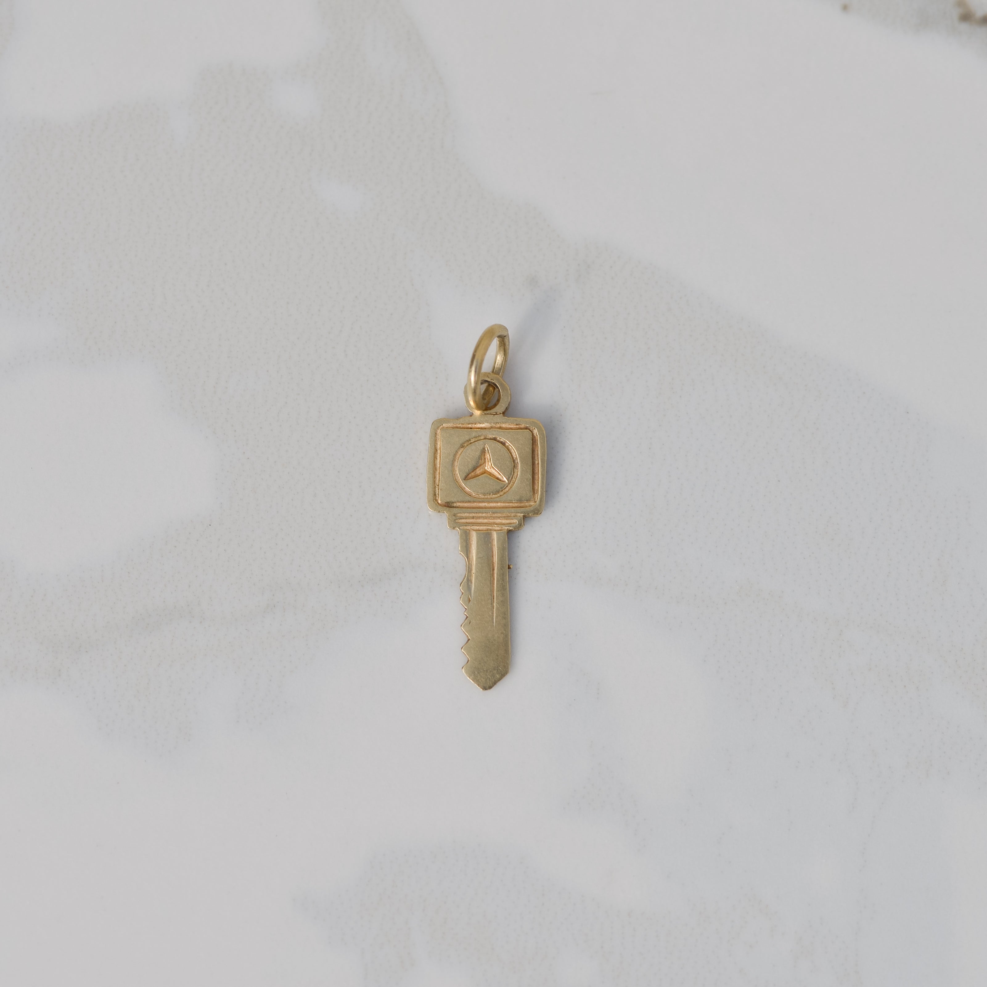 Vintage Mercedes Key Charm 14k
