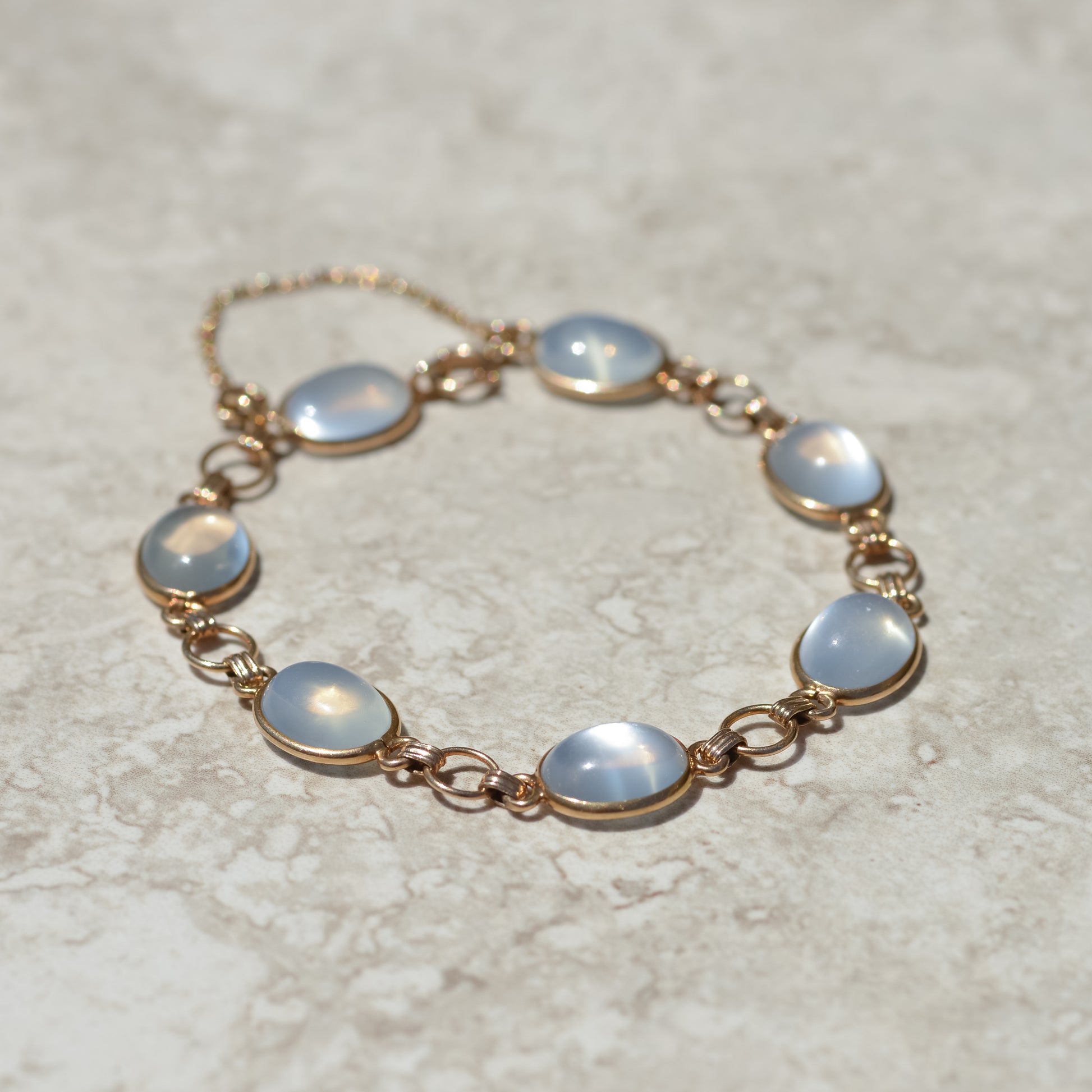 Vintage Moonstone Cabochon Bracelet