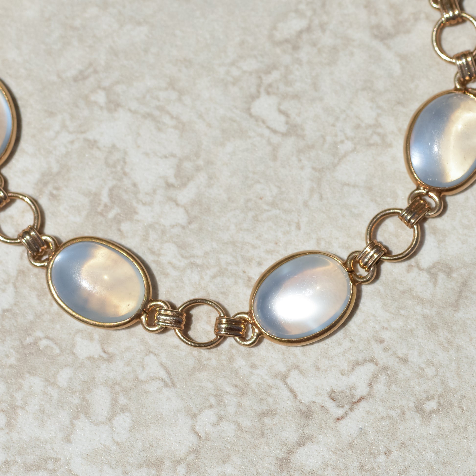 Vintage Moonstone Cabochon Bracelet