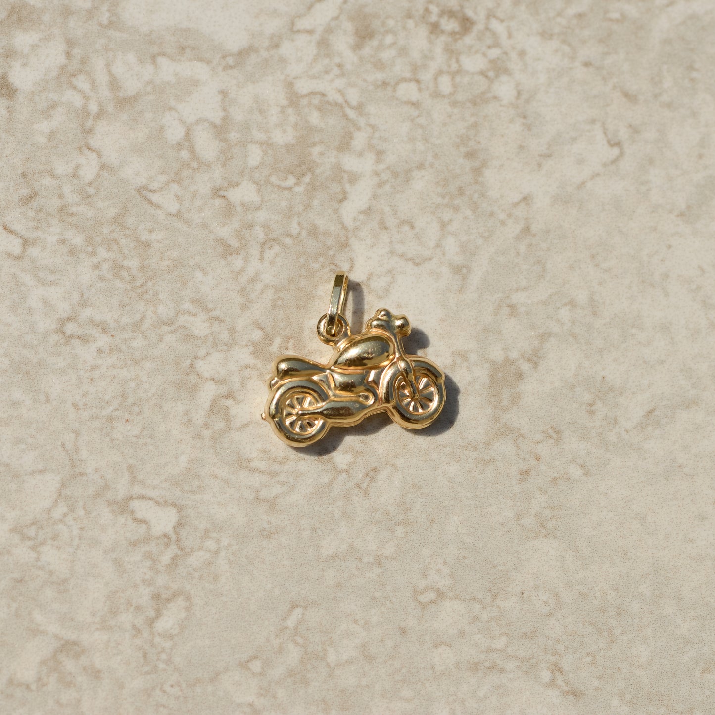 Vintage Puffy Motorcycle Charm