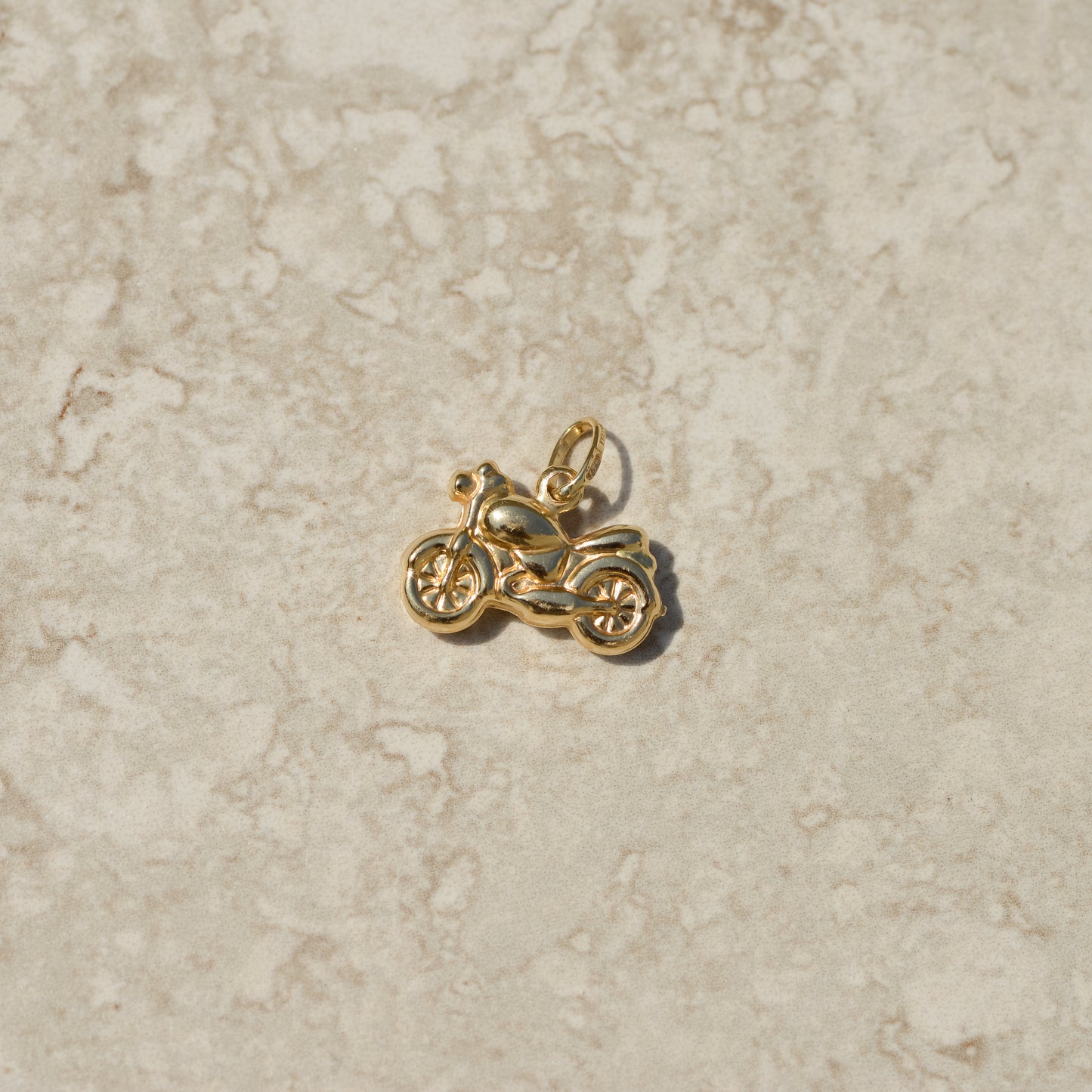 Vintage Puffy Motorcycle Charm
