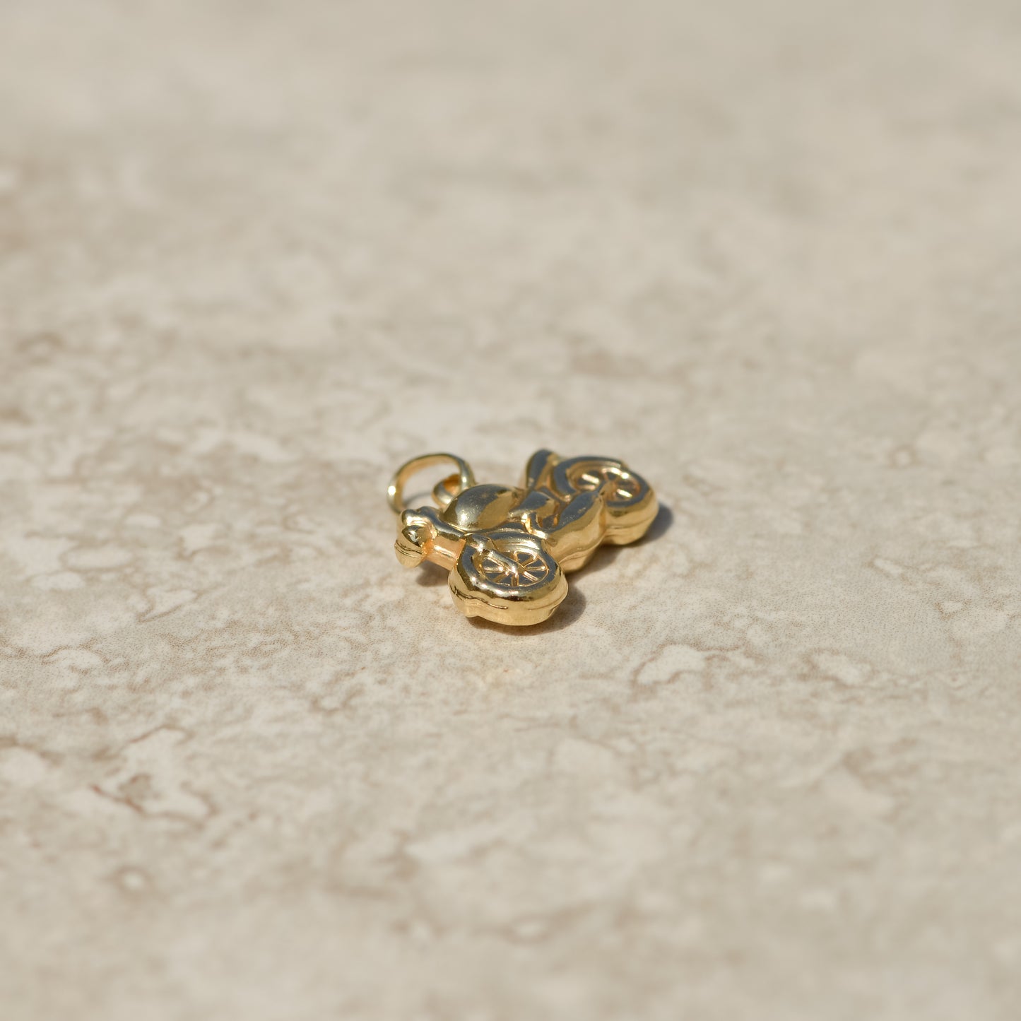 Vintage Puffy Motorcycle Charm