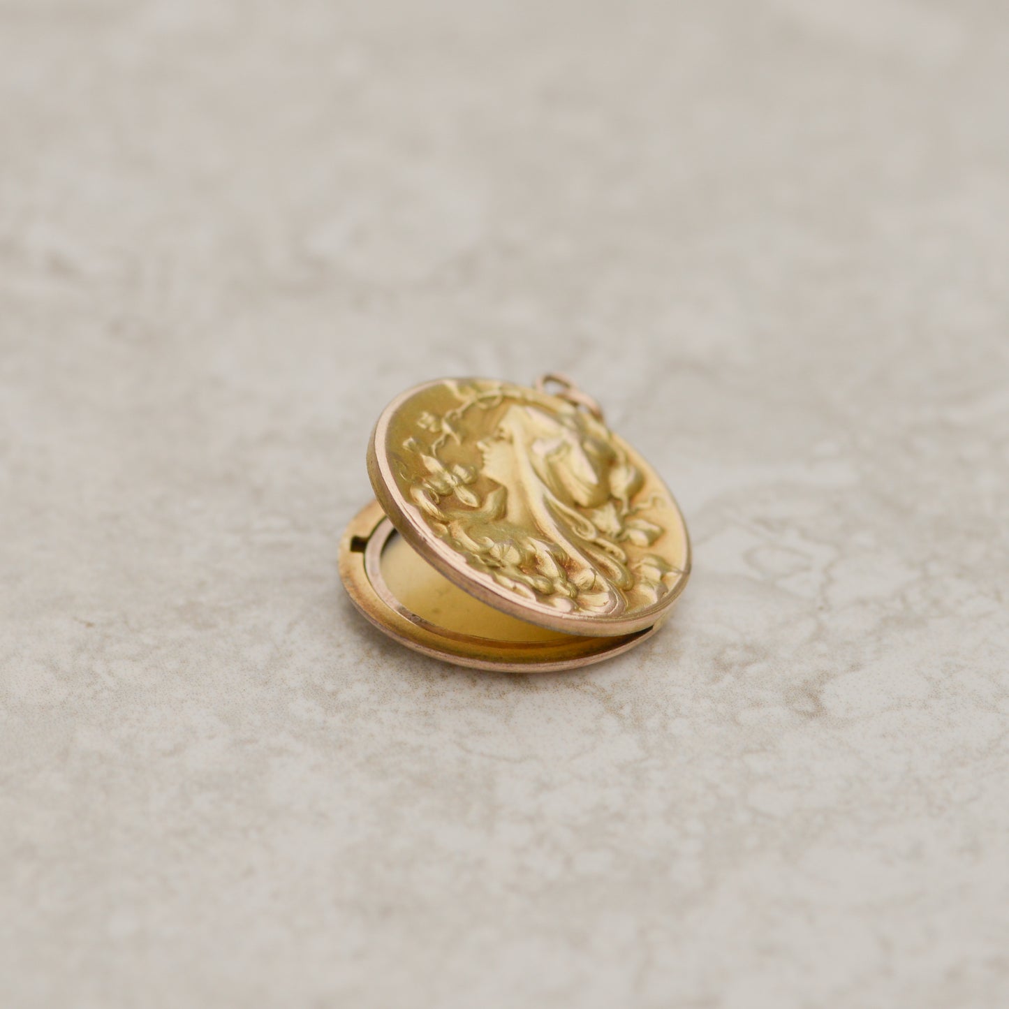 Art Nouveau Maiden Locket