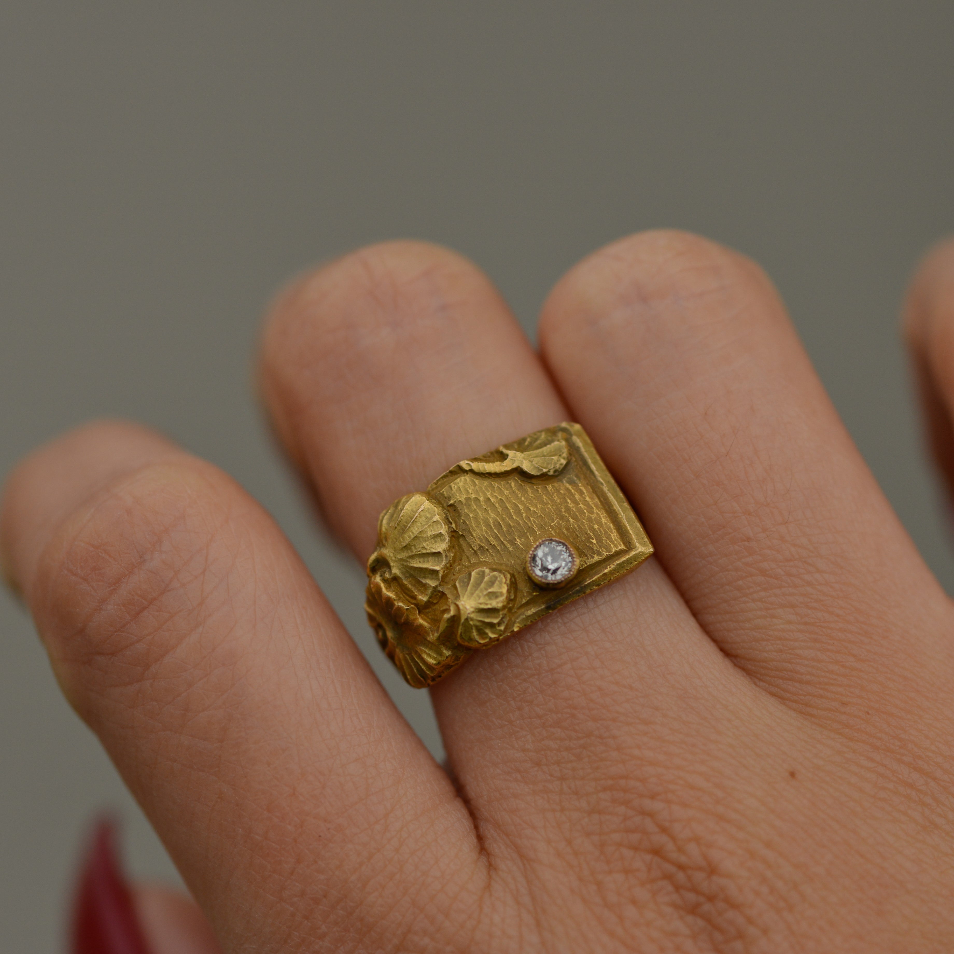 Art Nouveau Signet Ring