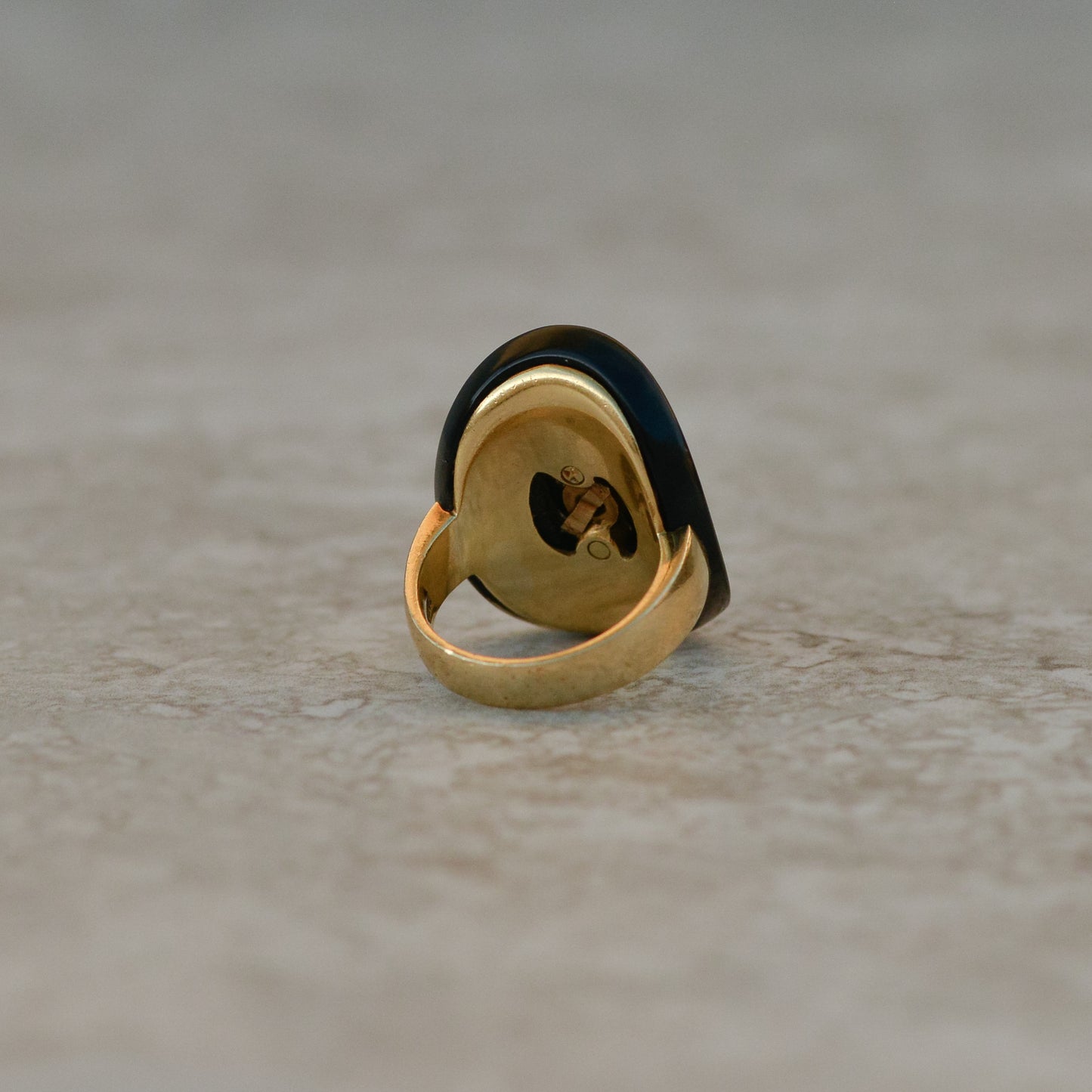 Vintage Onyx & Diamond Ring