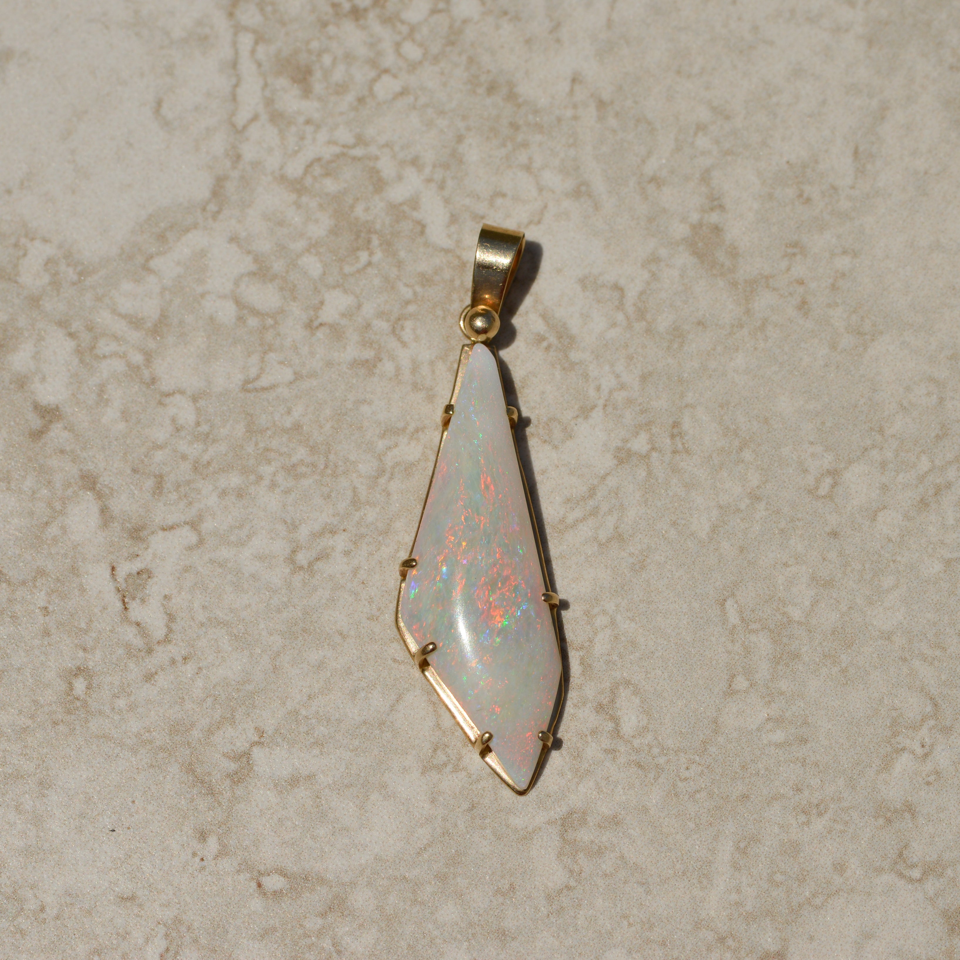 Vintage Freeform Opal Pendant