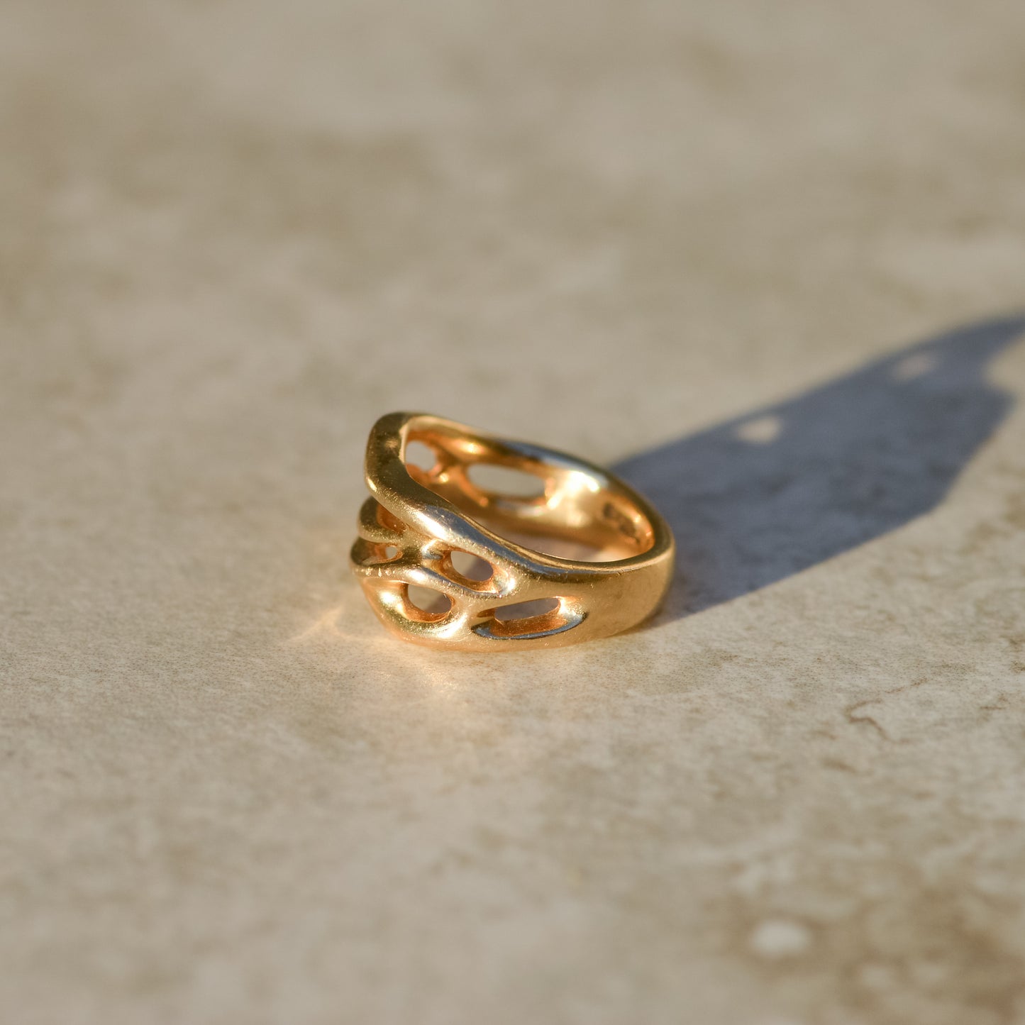 Vintage Wavy Ripple Ring