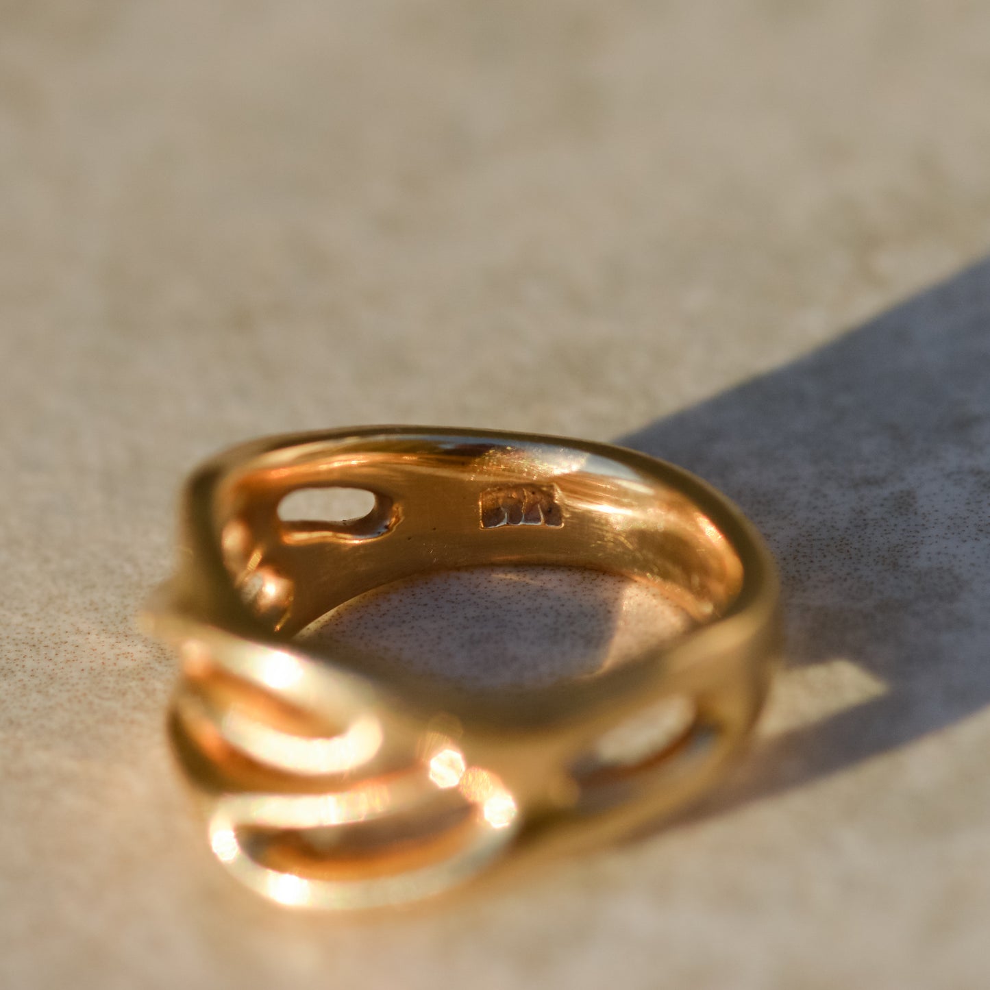 Vintage Wavy Ripple Ring