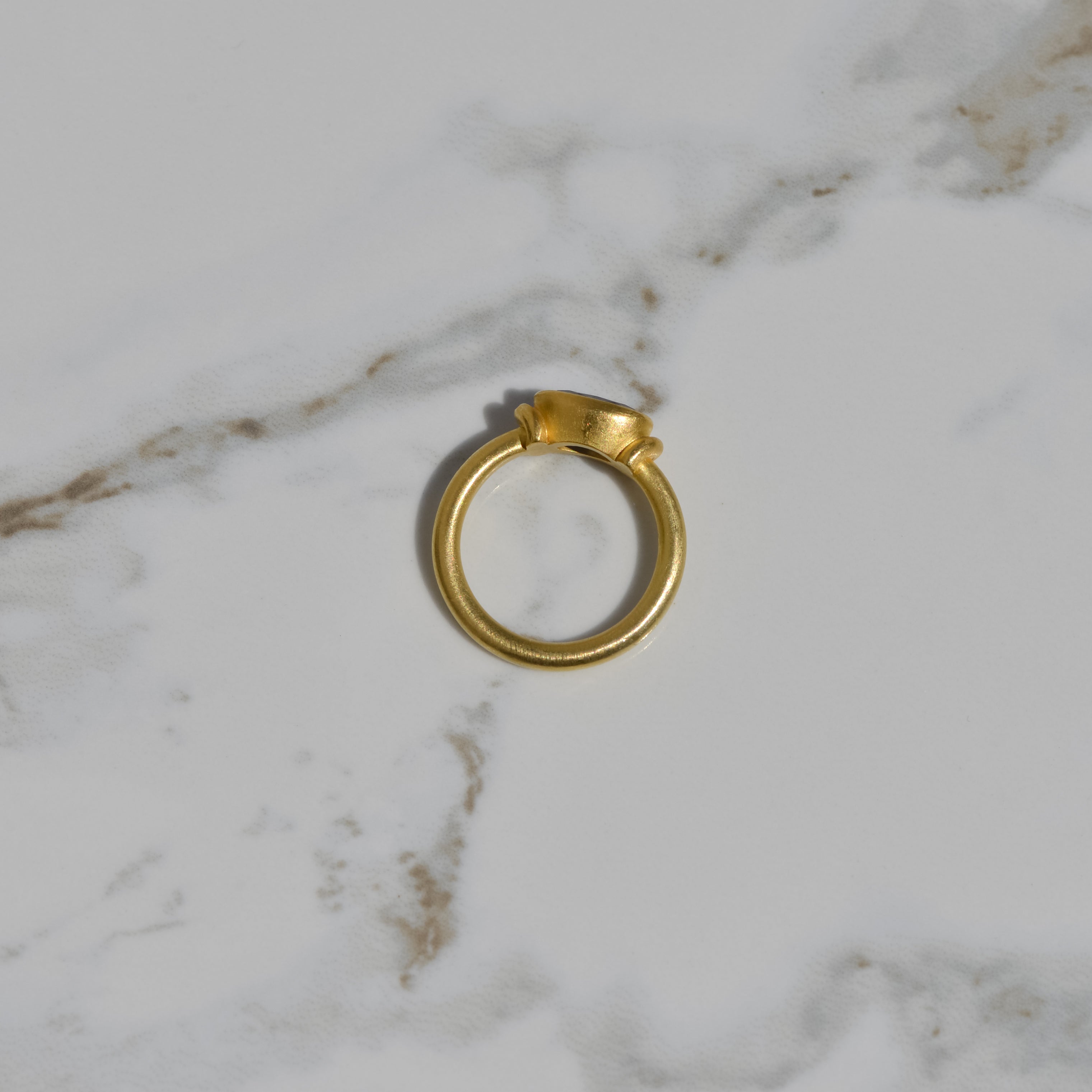 Estate Oval Cut Tanzanite Ring