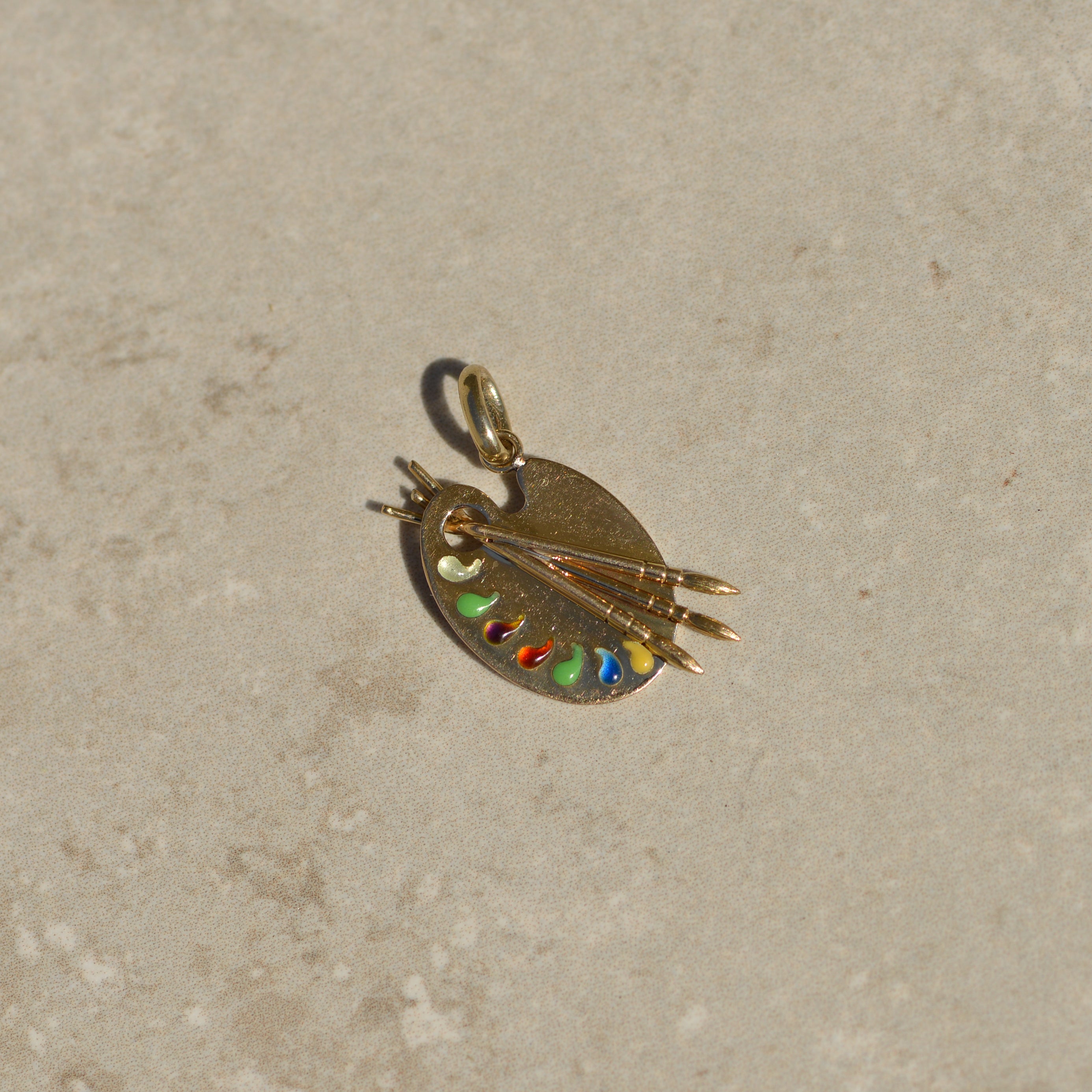 Vintage Artist's Palette Charm