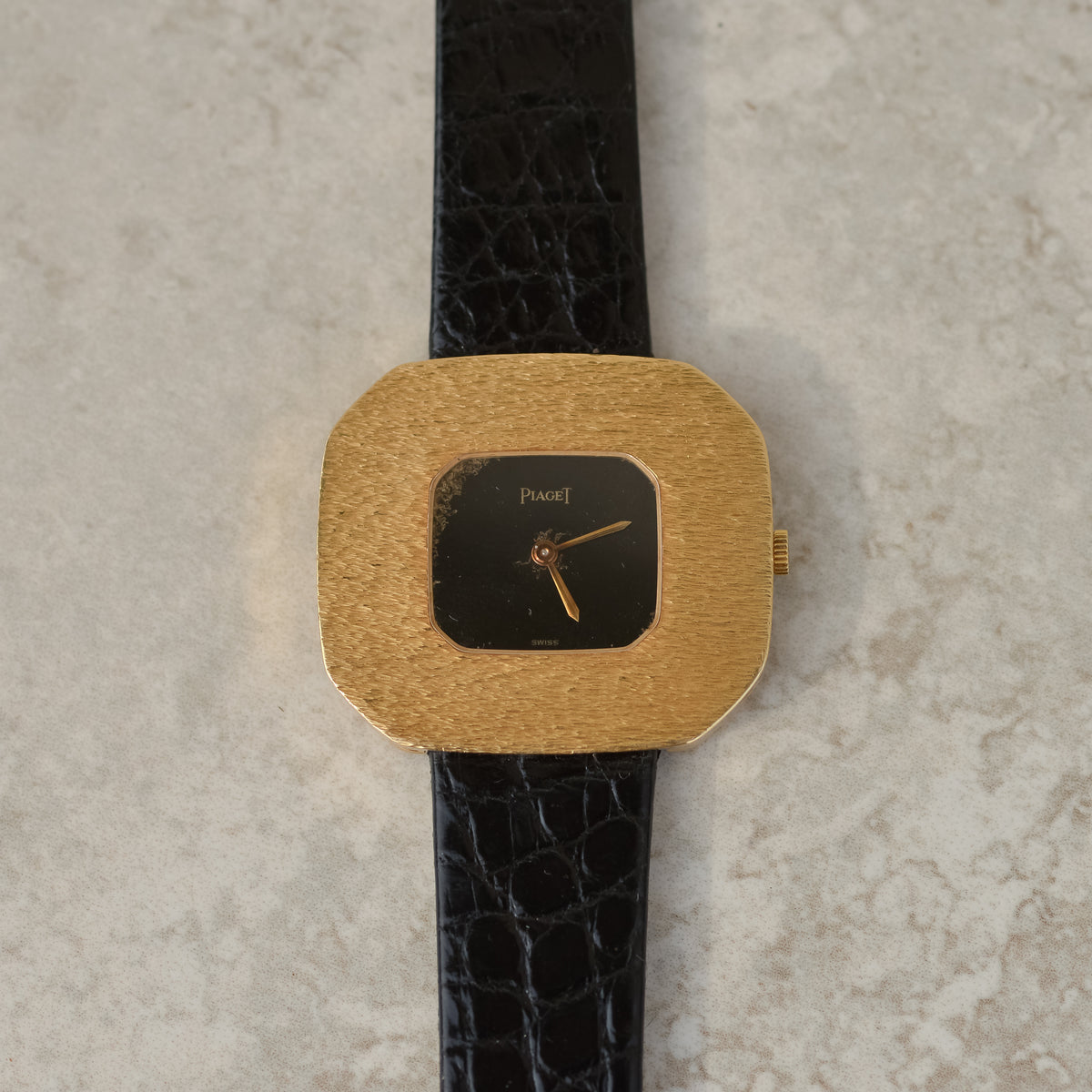 1970s Piaget Bark-textured Watch