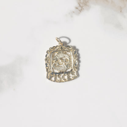 Vintage Pisces Charm 14k