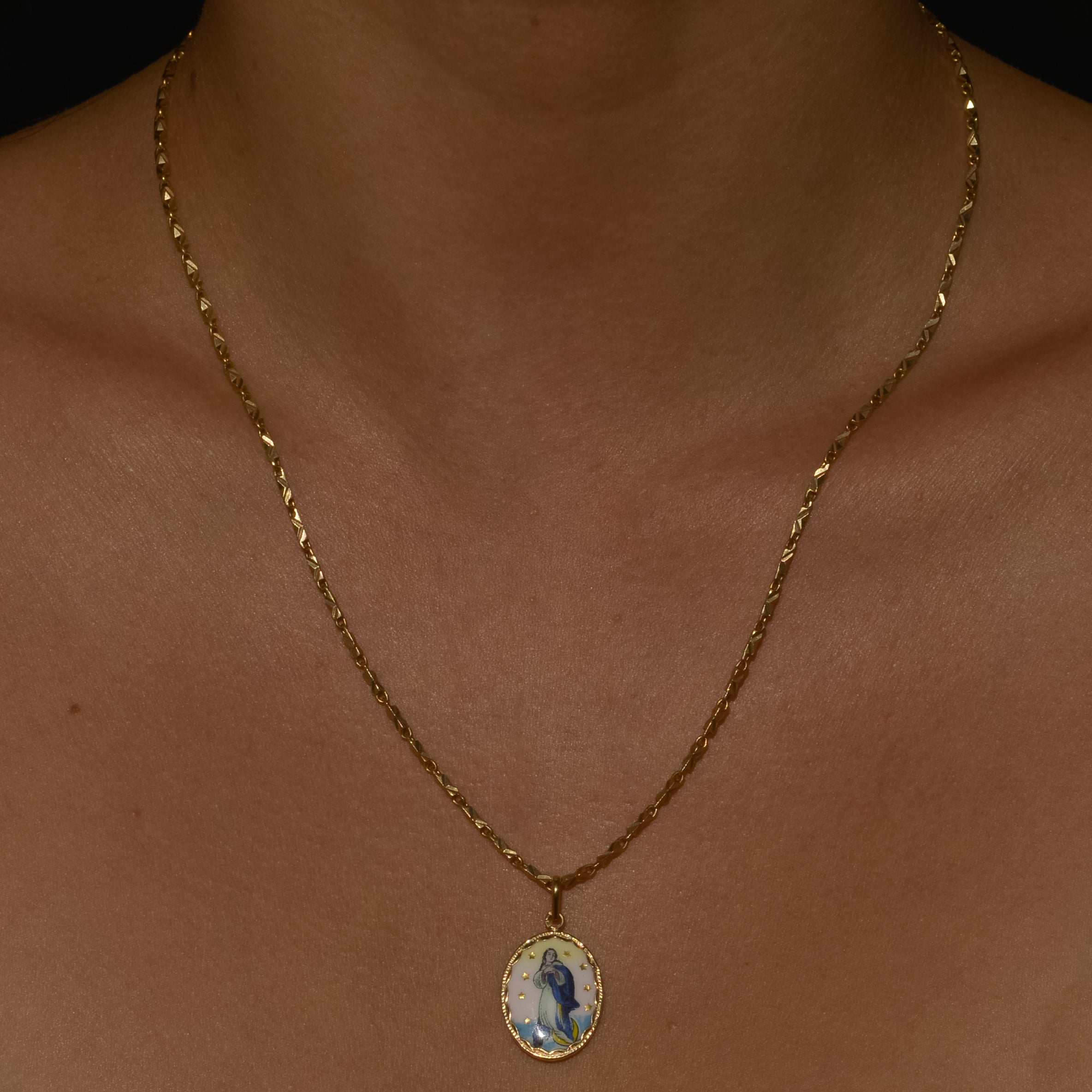 Vintage Portugese Virgin Mary Charm
