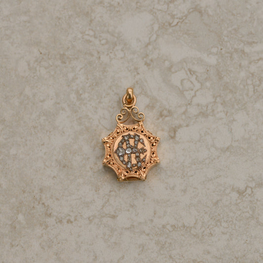 Victorian Rosecut Diamond Monogram Locket