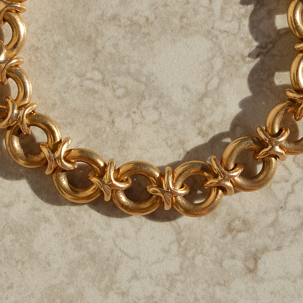 Vintage Round Link Bracelet