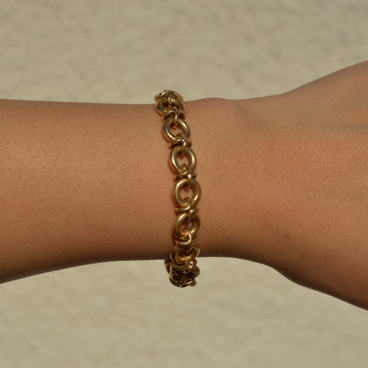 Vintage Round Link Bracelet